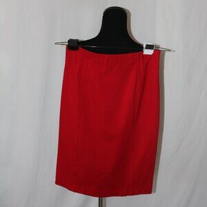 JANE AND MERCER Red Red Red Pencil Skirt Size M Medium EUC